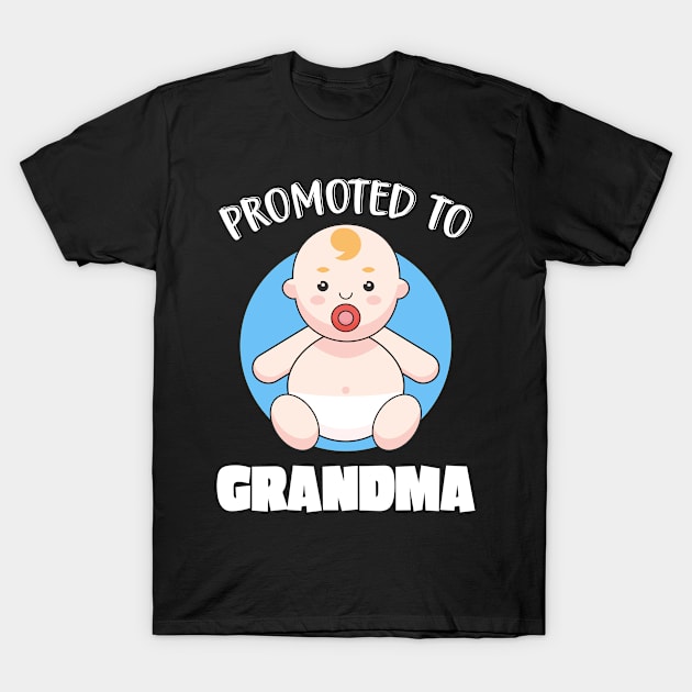 Promoted To Grandma Family Birth Grandchildren T-Shirt by Foxxy Merch